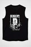 Portishead Baskılı Unisex Siyah Kolsuz Tişört - Tshirt