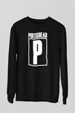 Portishead Baskılı Unisex Siyah Sweatshirt