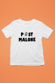 Post Malone Baskılı Beyaz Unisex Çocuk Tişört