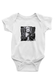 Post Malone Baskılı Unisex Beyaz Bebek Body - Zıbın