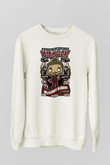 Post Malone Baskılı Unisex Beyaz Sweatshirt