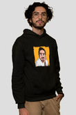 Post Malone Baskılı Unisex Siyah Hoodie
