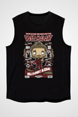 Post Malone Baskılı Unisex Siyah Kolsuz Tişört