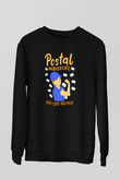 Postacı Siyah Unisex Sweatshirt