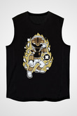 Power Ranger Baskılı Siyah Unisex Tshirt