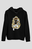Power Ranger Baskılı Siyah Unisex Tshirt