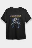 Powerwolf Baskılı Unisex Siyah Tişört - Tshirt