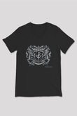 Powerwolf Baskılı Unisex Siyah V Yaka Tişört - Tshirt