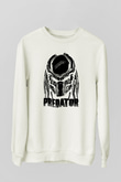 Predator Beyaz Unisex Sweatshirt