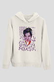Prince Beyaz Unisex Kapüşonlu Sweatshirt