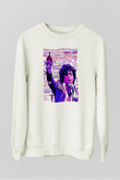 Prince Beyaz Unisex Sweatshirt