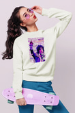 Prince Beyaz Unisex Sweatshirt