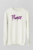 Prince Beyaz Unisex Sweatshirt