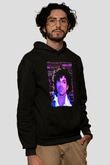 Prince Siyah Unisex Kapüşonlu Sweatshirt