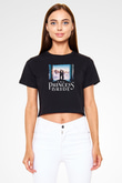 Princess Bride Siyah   Crop Top Tişört