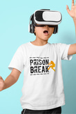 Prison Break Baskılı Beyaz Unisex Çocuk Tişört