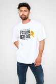 Prison Break Beyaz Unisex Oversize Tişört T-Shirt