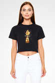 Prison Break Siyah Crop Top Tişört