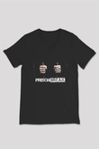 Prison Break Siyah Unisex V Yaka Tişört T-Shirt