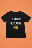 PUBG Baskılı Siyah Unisex Çocuk Tişört