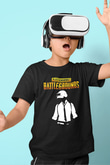 PUBG Baskılı Siyah Unisex Çocuk Tişört