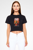 PUBG Siyah Crop Top Tişört