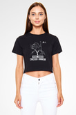 PUBG Siyah Crop Top Tişört