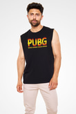 PUBG Siyah Unisex Kolsuz Tişört