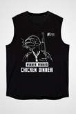 PUBG Siyah Unisex Kolsuz Tişört