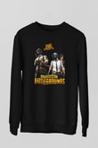 PUBG Siyah Unisex Sweatshirt
