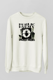 Public Enemy Beyaz Unisex Sweatshirt