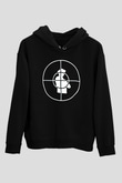 Public Enemy Siyah Unisex Hoodie