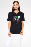 Public Enemy Siyah Unisex V Yaka Tişört