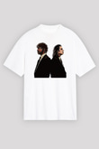 Pulp Fiction Beyaz Unisex Oversize Tişört T-Shirt