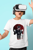 Punisher Baskılı Beyaz Unisex Çocuk Tişört