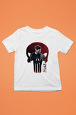Punisher Baskılı Beyaz Unisex Çocuk Tişört