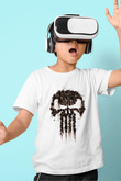 Punisher Baskılı Beyaz Unisex Çocuk Tişört