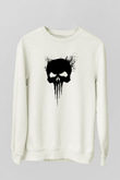 Punisher Beyaz Unisex Sweatshirt