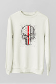 Punisher Beyaz Unisex Sweatshirt
