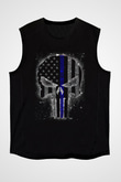 Punisher Siyah Unisex Kolsuz Tişört