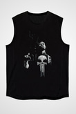 Punisher Siyah Unisex Kolsuz Tişört