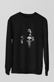 Punisher Siyah Unisex Sweatshirt