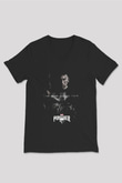 Punisher Siyah Unisex V Yaka Tişört