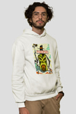 Puscifer Baskılı Beyaz Unisex Kapüşonlu Sweatshirt