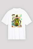 Puscifer Baskılı Beyaz Unisex Oversize Tişört - Tshirt