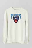 Puscifer Baskılı Beyaz Unisex Sweatshirt