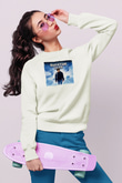 Quantum Leap Beyaz Unisex  Sweatshirt