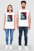 Queen Beyaz Unisex Kolsuz Tişört