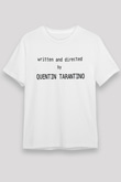 Quentin Tarantino Yazılı Beyaz Unisex Tişört T-Shirt - TişörtFabrikası