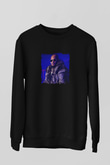 R. Kelly Baskılı Unisex Siyah Sweatshirt